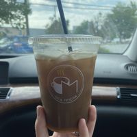 “Beach daze” = brown sugar shaken espresso (with oat milk!) at OCA Mocha in Halethorpe