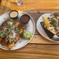 Vegan chicken tacos & vegan chili!  at TownHall in Columbus