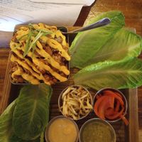 Buffalo cauliflower lettuce wraps at TownHall in Columbus