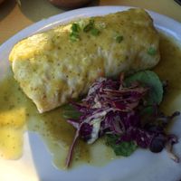 Vegan burrito at Bit & Spur in Springdale