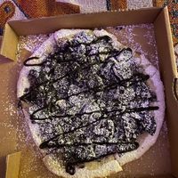 Crushed Oreo Dessert Pizza. I forgot to take a photo with the vegan vanilla ice cream they served. Scrumptious but it was cold but the time we got to eating it - best enjoyed fresh at Cedar & Stone Wood-fired Pizza & Coffee in Wellington Point