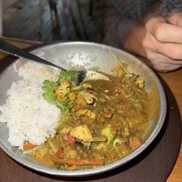 Spicy Curry served with ricee  at Punch Curry Bar in Buenos Aires