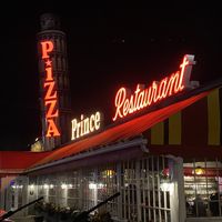 Outside  at Prince Pizzeria in Saugus