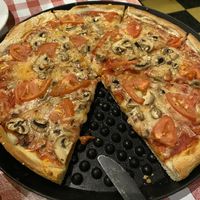 Mushroom & tomato  at Prince Pizzeria in Saugus