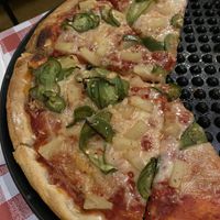 Jalapeño pineapple   at Prince Pizzeria in Saugus