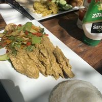 Vegan es chicken curry  at The Vegan Regime in Istanbul