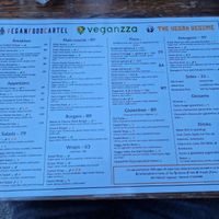 Menu (big!!!) at The Vegan Regime in Istanbul