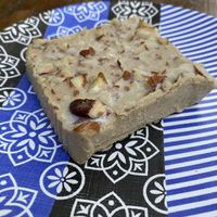 Tahini fudge  at The Vegan Regime in Istanbul