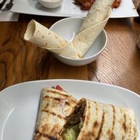 Doner wrap, tantuni wrap & iskender kebab  at The Vegan Regime in Istanbul