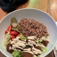 Couldn’t decide which shot is better 🙂 there’s a deferent focus on each!   at The Vegan Regime in Istanbul