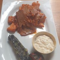 Iskender kebab at The Vegan Regime in Istanbul