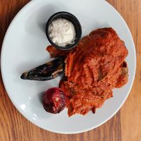 Yummy Iskender Kebab at The Vegan Regime in Istanbul