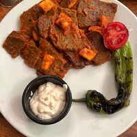 Iskender kebab  at The Vegan Regime in Istanbul