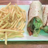 Vegan donet kebab  at The Vegan Regime in Istanbul