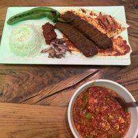 Adana kebab, menemen  at The Vegan Regime in Istanbul
