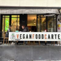 Located in a small alley with a couple of outdoor tables.   at The Vegan Regime in Istanbul