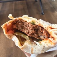 Köfte wrap  at The Vegan Regime in Istanbul