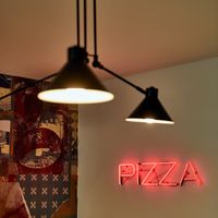 Pizza light at Pizza Bertoldi in Prague