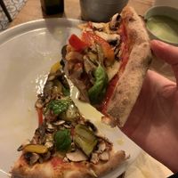 Presliced and delicious with olive oil   at Pizza Bertoldi in Prague