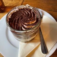 Vegan tiramisu   at Pizza Bertoldi in Prague