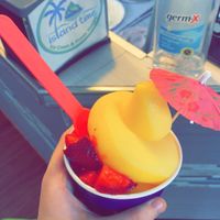 Mango/Pineapple dole whip  at Island Time Ice Cream & Frozen Yogurt in Fernandina Beach