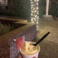 The pineapple dole whip is TO DIE FOR  at Island Time Ice Cream & Frozen Yogurt in Fernandina Beach