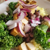 Beans and rice bowl at Guadalupe Cafe in Sylva