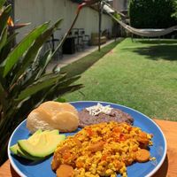 Tofu revuelto at Puerto Pulsus in Mexico City