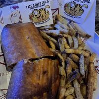 Vegan Deep Fried Cheese Coney  at Northside Yacht Club in Cincinnati