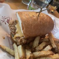 Vegan Thicc-fil-a tofu sandwich   at Northside Yacht Club in Cincinnati