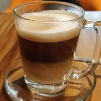 Cafe latte, but the milk tasted canned. No good. 🙅🏻 at Element Vegetarian in Phnom Penh