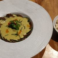 Amok & rice at Element Vegetarian in Phnom Penh