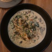 Creamy dumplings   at Element Vegetarian in Phnom Penh