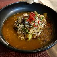 Smoked eggplant  #Veganuary at Element Vegetarian in Phnom Penh