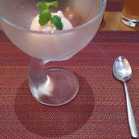 Cinnamon ice cream at Element Vegetarian in Phnom Penh