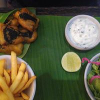 Jackfruit fish & chips at Element Vegetarian in Phnom Penh