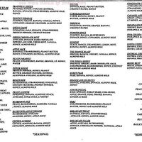 Menu at Smoothy's Juice Bar in Alamosa