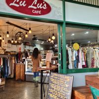From the outside at Lulu's Cafe in Mullumbimby