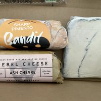 Vegan cheeses   at The Oregon Cheese Cave in Phoenix