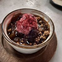 Blueberry peach cobbler   at Cadence in New York City