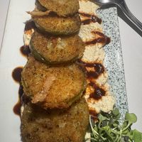 Fried green tomatillo  at Cadence in New York City