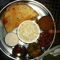 north indian thali at Khana Khazana in Bangkok