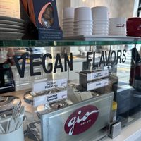 4 vegan gelato flavors in addition to all the fruit sorbets   at GIO Gelati in San Francisco