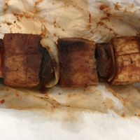 Tofu kabob   at Uca's Kitchen & Rastafarian Cultural Center in St Croix