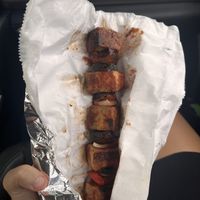 Tofu kebab  at Uca's Kitchen & Rastafarian Cultural Center in St Croix