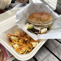 Their must try Vegan burger  at 2foods - Ark Hills in Tokyo