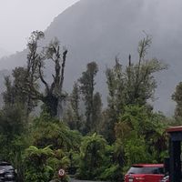 the view ☆__☆ at Monsoon Restaurant at Rainforest in Franz Josef Waiau