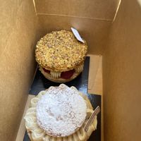  Vegan tartlet and macaron pastry   at Land & Monkeys - Pernety in Paris