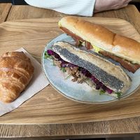 croissant & sandwiches 🥐   at Land & Monkeys - Pernety in Paris