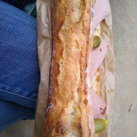 Vegan ham sandwich at Land & Monkeys - Pernety in Paris